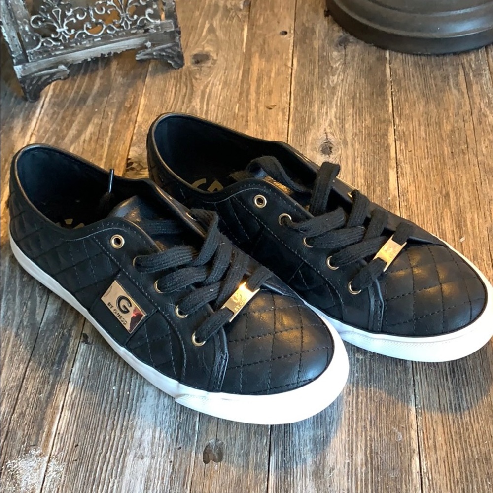G by Guess Black Leather Sneakers NO BOX